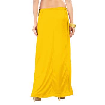 Ziya Yellow Pure Satin Petticoat 2