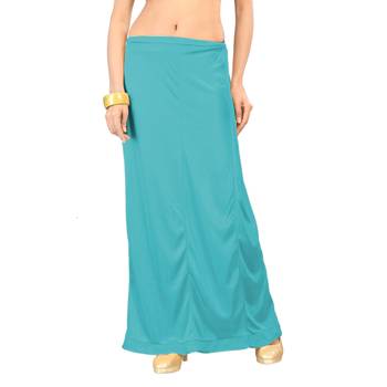 Ziya Turquoise Pure Satin Petticoat 1