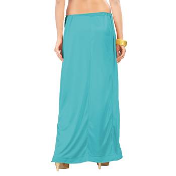 Ziya Turquoise Pure Satin Petticoat 2