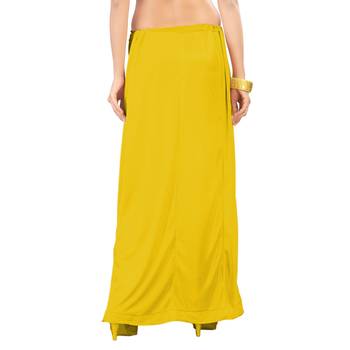 Ziya Yellow Pure Satin Petticoat 2