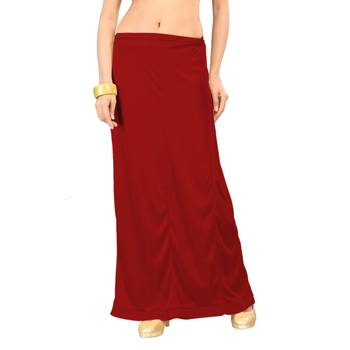 Ziya Red Pure Satin Petticoat 1