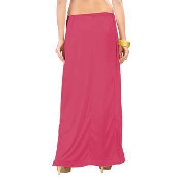 Ziya Peach Pure Satin Petticoat 2
