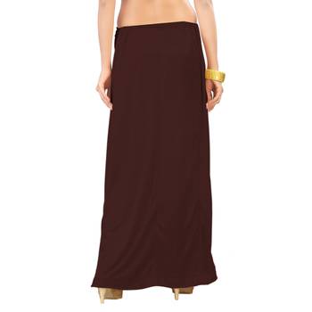 Ziya Brown Pure Satin Petticoat 2