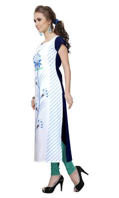 Women's Multicolor Digital Print Crepe Kurti 2