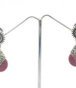 Pink Color Small Size Antique Style Earring