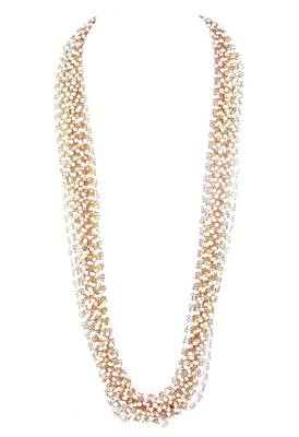 Pearl Beaded Multistrand Necklace 2
