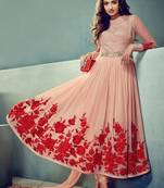 Indian Designer Bollywood Partywear Pink Salvar Kameez Unstitched Dress Material ADNAPRK3437