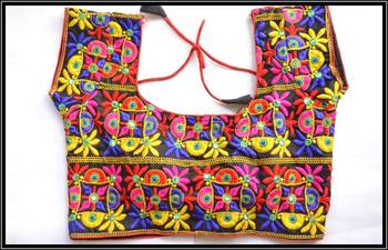 Multicolor Kutch Embroidered Traditional designer Blouse 1