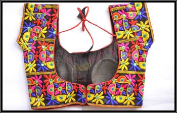 Multicolor Kutch Embroidered Traditional designer Blouse 3