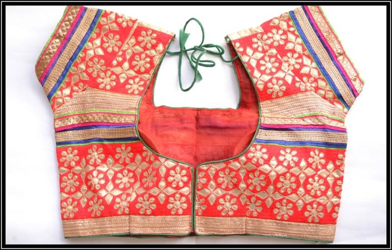 Multicolor Kutch Embroidered Traditional designer Blouse
