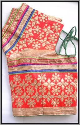 Multicolor Kutch Embroidered Traditional designer Blouse 4