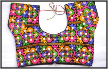 Multicolor Kutch Embroidered Traditional designer Blouse 1