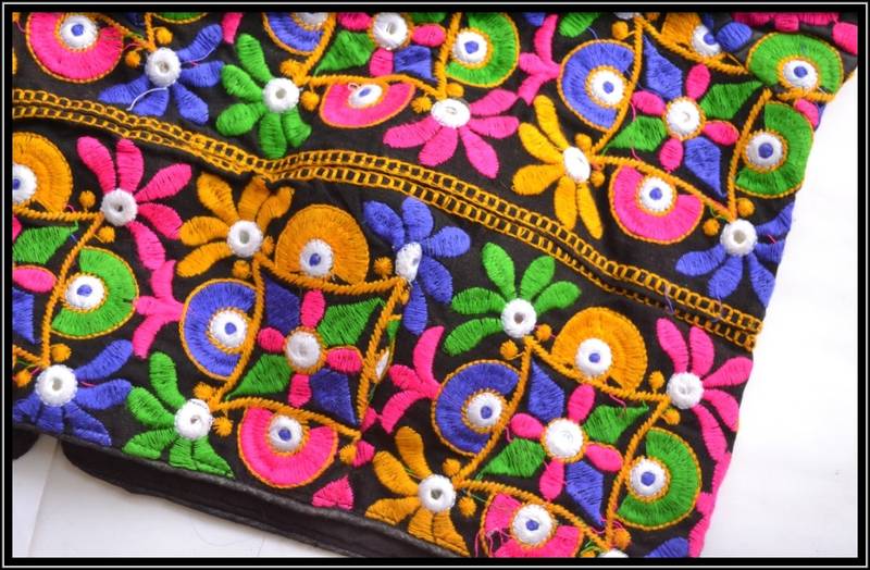 Multicolor Kutch Embroidered Traditional designer Blouse