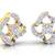 0.246ct Yellow Diamond gemstone-earrings
