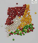 Multicoloured Kundan (1200 + 200 pcs)