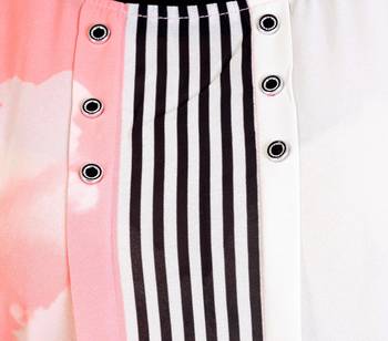 Peach Georgette printed tops 4