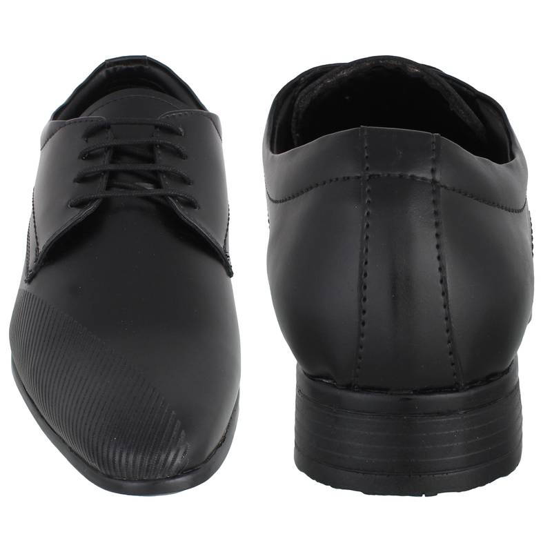 Black Laser Cut Formal Shoes