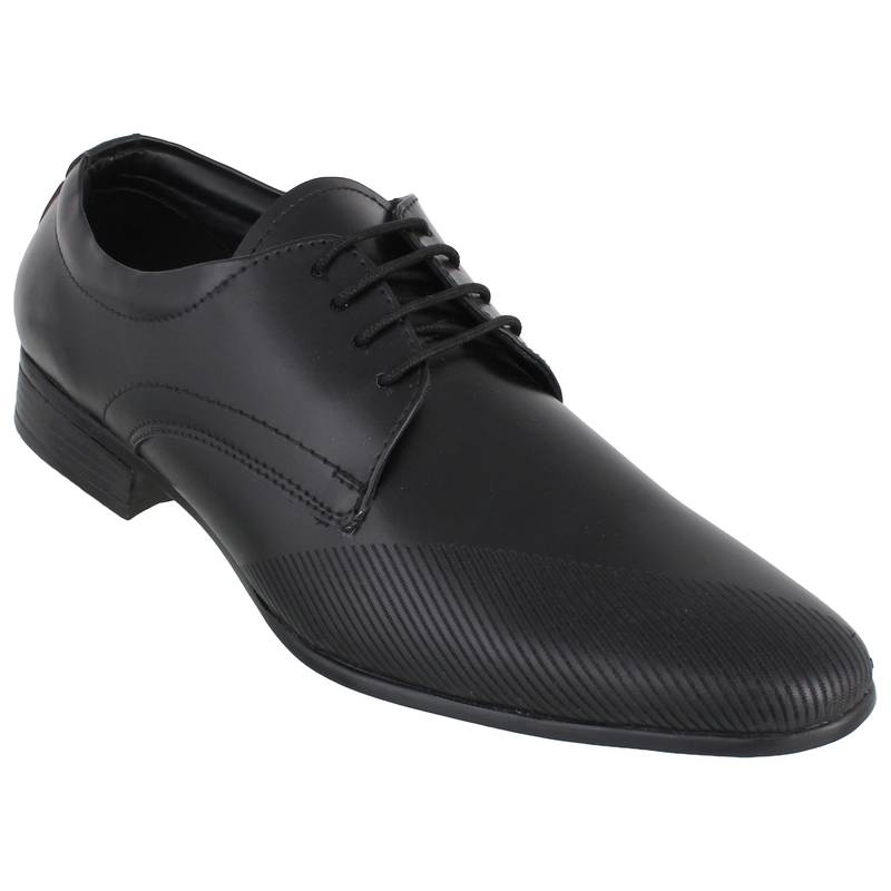 Black Laser Cut Formal Shoes