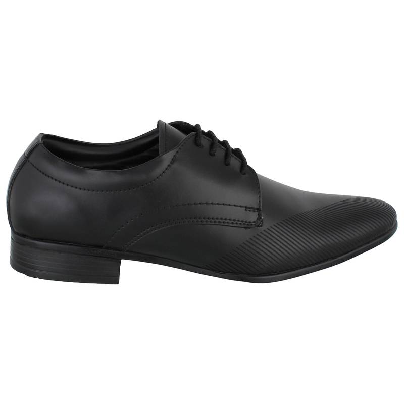 Black Laser Cut Formal Shoes
