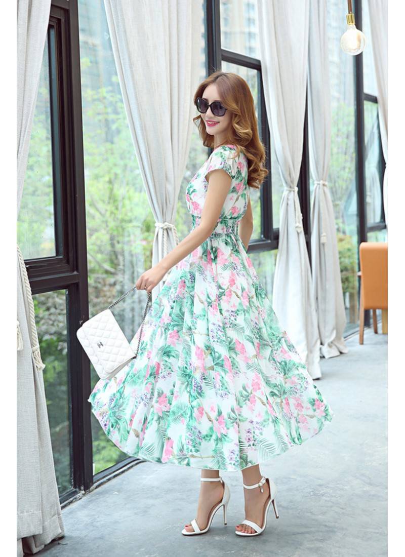 sky printed georgette semi stitched kurti