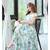 sky printed georgette semi stitched kurti