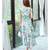 sky printed georgette semi stitched kurti