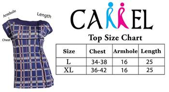 Blue stretchable lycra fabric printed top 5