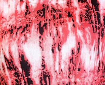 Red stretchable lycra fabric printed  top 4