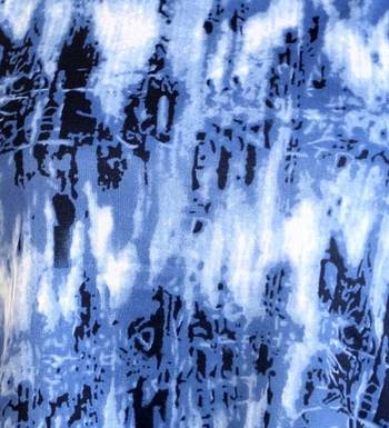 Blue stretchable lycra fabric printed  top 4