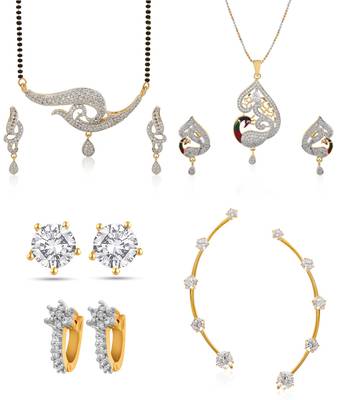 Multicolor cubic zirconia mangalsutra 1