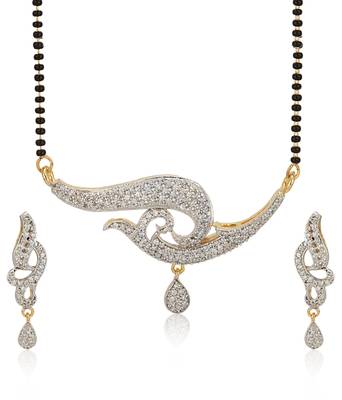 Multicolor cubic zirconia mangalsutra 2