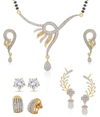 Multicolor cubic zirconia mangalsutra 1