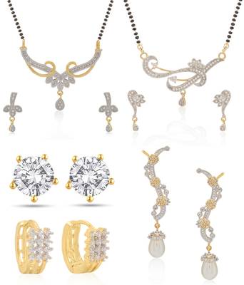 Multicolor cubic zirconia mangalsutra 1