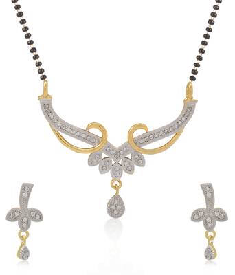 Multicolor cubic zirconia mangalsutra 3