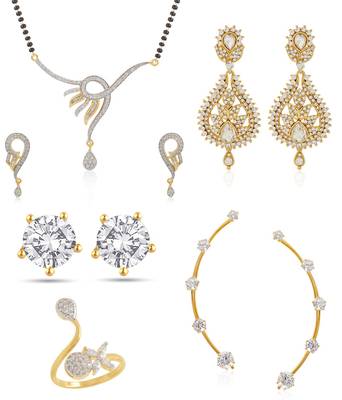 Multicolor cubic zirconia mangalsutra 1