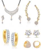 Multicolor cubic zirconia mangalsutra