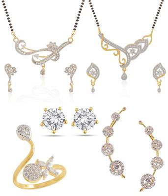 Multicolor cubic zirconia mangalsutra 1