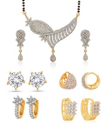 Multicolor cubic zirconia mangalsutra 1