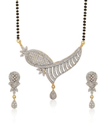 Multicolor cubic zirconia mangalsutra 2