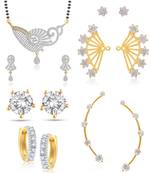 Multicolor cubic zirconia mangalsutra