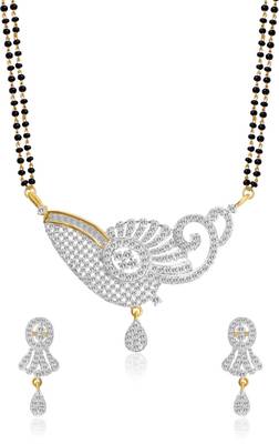 Multicolor cubic zirconia mangalsutra 2