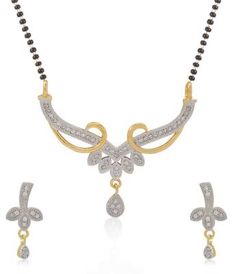 Multicolor cubic zirconia mangalsutra 3