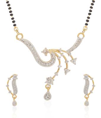 Multicolor cubic zirconia mangalsutra 4
