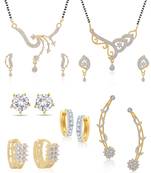 Multicolor cubic zirconia mangalsutra