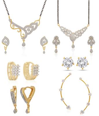 Multicolor cubic zirconia mangalsutra 1