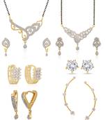 Multicolor cubic zirconia mangalsutra