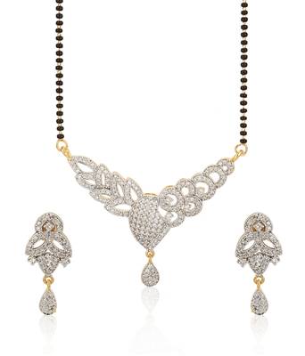 Multicolor cubic zirconia mangalsutra 2