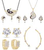 Multicolor cubic zirconia mangalsutra