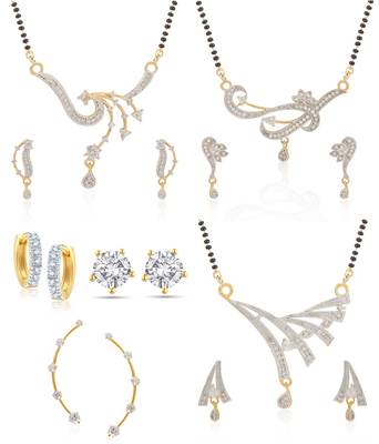 Multicolor cubic zirconia mangalsutra 1