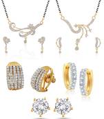 Multicolor cubic zirconia mangalsutra